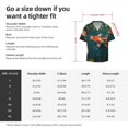 thumbnail image 5 of Fotbe Koi Pond Lilies Camisa Estampada de Manga Corta para Hombre, Casual de Verano, Estilo Playero, Sin Arrugas-Large, 5 of 5