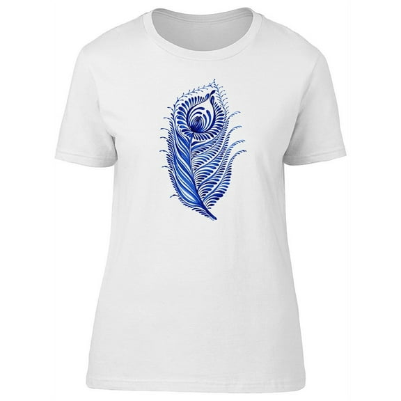 Feather Design In Paisley T-Shirt Women -Image by Shutterstock, Female Medium