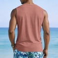 thumbnail image 4 of Men's V-Neck Sleeveless Quick-Dry Sports T-Shirt, Muscle Cotton Shirts, Summer Athletic Casual Basic Tees with Pocket, 2XL, 4 of 8