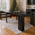 thumbnail image 2 of Advwin 118" Extendable Dining Table with Outlets & Storage, Folding Multipurpose Table for 2-12 People, Modern Wooden Table for Meetings, Weddings, Office, Party, Black, 2 of 10