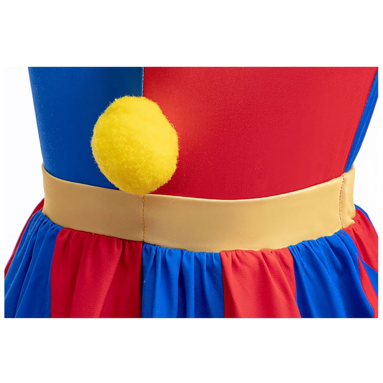 princess polly baby blue dress Crown Cosplay Costume Skirt Suits Red Blue Striped Dress with Gloves for  Girls