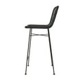 thumbnail image 7 of Bloomingville Chic Rattan Bar Stool with Metal Frame, Black, 7 of 7