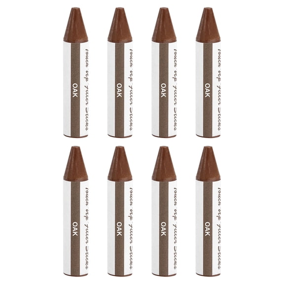 Wood Filler Stick, 8 Pcs Wax Sticks Wood Touch Up Markers, Oak