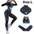thumbnail image 1 of Conjunto de gimnasio para mujer Ropa deportiva de 3 piezas - Leggings de yoga sin costuras para levantamiento de glúteos y sujetador deportivo elástico Conjunto de ropa de entrenamiento Zhivalor  Yoga y Pilates, 1 of 4
