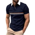 thumbnail image 1 of Fankiway Cardigan à Boutons pour Homme à Manches Courtes, Col à Revers, Chemise de Sport à Empiècements, Chemise de Base, Chemises pour Hommes à Manches Courtes, Chemise Décontractée à Col à Revers, 1 of 5