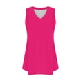 thumbnail image 6 of Otvok Womens Spring/Summer Tank Top Solid Color Casual V-Neck Sleeveless Top, 6 of 6