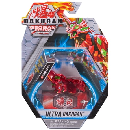 Bakugan Ultra, Fenneca, 3-inch Tall Geogan Rising Collectible Action Figure and Trading Card