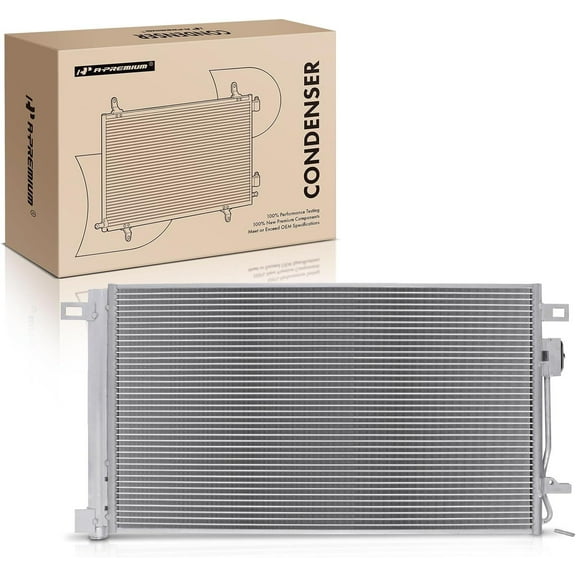 A-Premium Air Conditioning A/C Condenser Compatible with Buick Enclave 2008-2017 & Chevrolet Traverse 2009-2017 & GMC Acadia 2007-2016 & Saturn Outlook 2007-2010