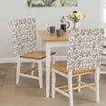 thumbnail image 5 of Farmhouse Brown Chair Back Covers, Removable Chair Covers for Dining Chairs Set of 8, Washable Chairs Slipcovers Back Seat Protector for Wedding Party 19"x20", 5 of 9