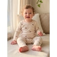 thumbnail image 5 of Loicainy Baby Toddler Girls Clothes Set 3 6 12 18 24 Months 2T 3T 4T 5T Cherry Print Long Sleeve T-shirt with Pants Fall Outfit, 5 of 9