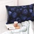 thumbnail image 4 of Salouo Blue-Purple Raspberries Pattern Pillow Cases,1PC Pillow Covers with Envelope Closure Decorative Pillow Case for Bed Couch,Pillows Not Included-20"x30", 4 of 6