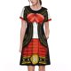 thumbnail image 1 of Balery CHARRO SUIT Vestidos sueltos de manga corta para mujer, vestidos de verano 2025, vestidos casuales de corte A con vuelo., 1 of 6