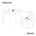 thumbnail image 4 of 5-Piece Dining Table Set Metal Frame & MDF Board Perfect for 4 Persons Essential for Any Home Kitchen or Dining Room, 4 of 11
