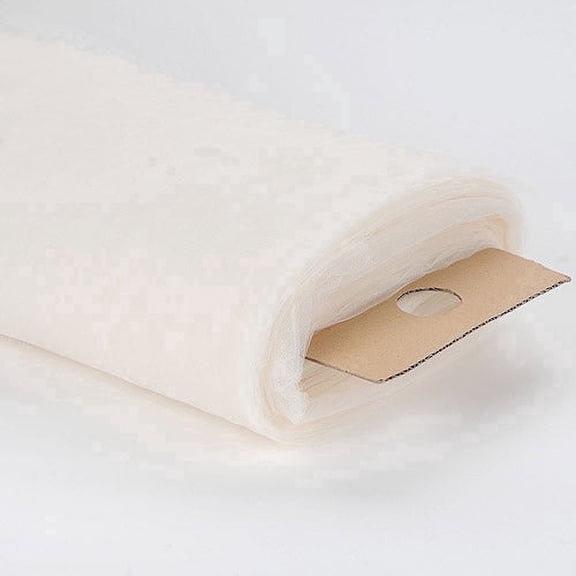 Ivory - 108 Inch Premium Tulle Fabric Bolt - ( W: 108 inch | L: 50 Yards )