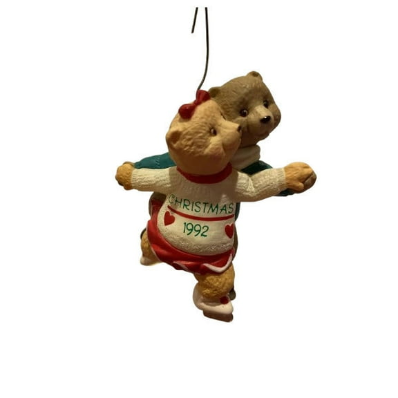 1992 Love to Skate (Teddy Bear) Hallmark Keepsake Christmas Tree Ornament QX4841