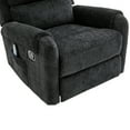 thumbnail image 6 of Christopher Knight Home Manual Recliner Chair with Massage, Swivel Rocker, Side Storage Pocket, Black, 6 of 13