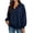 Navy#35, variant on ZVAVZ Quarter Zip Sweatshirt for Women Lightweight Plus Size Long Sleeve Sweatshirts Fall Winter Fashion Comfy Mock Neck Pullovers Brown S