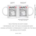 thumbnail image 5 of CTDream Funny 11oz. Ceramic Coffee Tea Mug Thank You Gift, Aunt Nutritional Facts, 1-Pack, Novelty Gag Birthday Christmas Gift Ideas, 5 of 7
