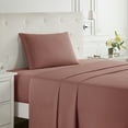 thumbnail image 5 of Nestl Twin Sheet Sets, 1800 Series Deep Pocket 4 Piece, Luxury Soft Microfiber Bed Sheet Sets, Pink Clay, 5 of 8