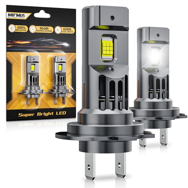 Bombillas LED MIFMIA H7 36000LM 6500K Blanco Frío Paquete de 2