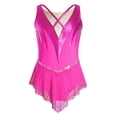 thumbnail image 3 of Haitryli Children Girls Ballet Lyrical Dance Outfits Competitions Clothes Figure Ice Skating Dress Gymnastics Tutu Skirt Hot Pink 10, 3 of 7