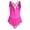 Hot Pink, variant on Choomomo Kids Girls Shiny Rhinestone Sleeveless Mesh Splice Figure Ice Skating Dress Gymnastic Skirted Leotard Dancewear Hot Pink 6