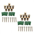 thumbnail image 3 of 16 Sets Standoff Screws Advertising Nail Standoff Wall Mounting Hardware for Hanging Acrylic Picture Frame (12 x 20mm),16 x Advertising nail 16 x screw 16 x expansion screw 32 x washer,Gold, 3 of 8