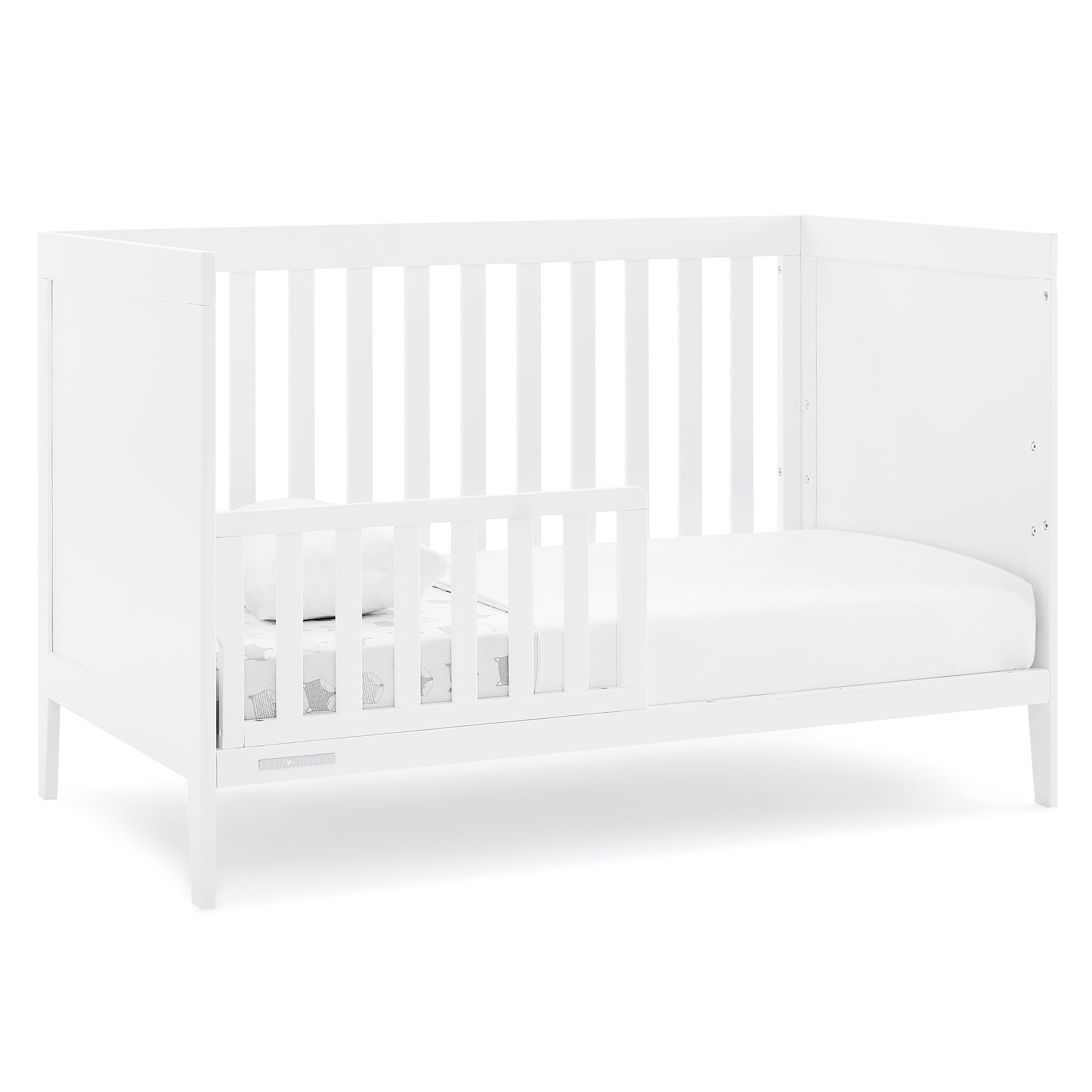 Delta Children Toddler Guardrail #W100825 - Greenguard Gold Certified, Bianca White