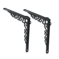 thumbnail image 1 of Sungmor Soportes de Repisa de Hierro Fundido de 7.3", Soporte Colgante de Pared, Negro, 2 Piezas, 1 of 7