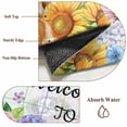 thumbnail image 6 of Round Rugs 5Ft, Spring Dog Round Area Rug Washable Indoor Throw Carpet, Vintage Watercolor Botanical Floral Sunflower Soft Non Slip Circle Rug for Cabinet Bathroom Home Decor Aesthetic, 6 of 8