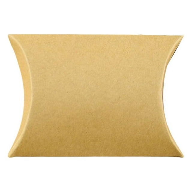 50pcs Paper Pillow Case Gift Box Wedding for Candy DIY Decor Gift Storage Bag Boxes Jewelry Crafts Gift Small Gifts Container Yellow Pillow Case