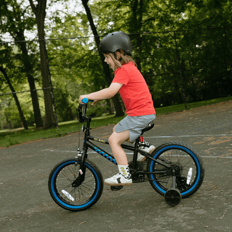 rn　son and daughter Glerc NuNu 16 Inch Kids Bike Ages 4 5 6 7 Years Old Little