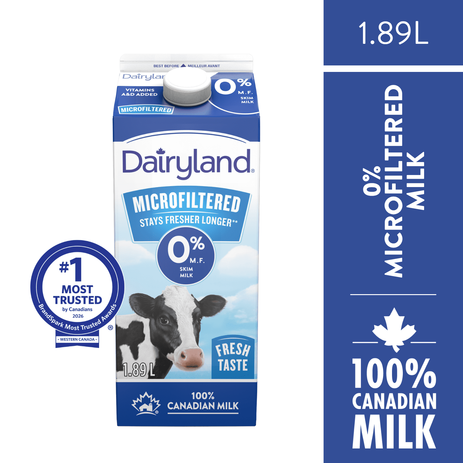 Dairyland Microfiltered Skim Milk