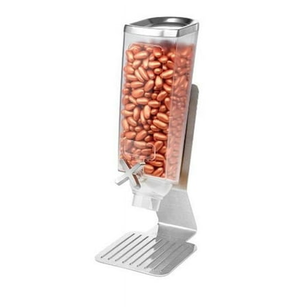Single Container Snack Dispenser with Stainless Steel Stand, 1-Gallon