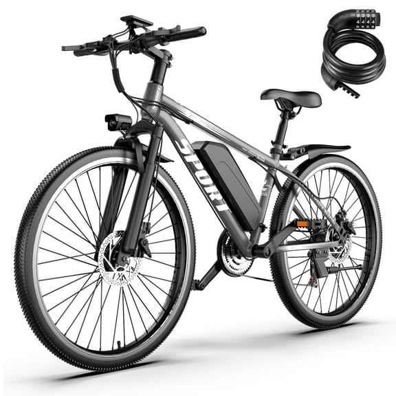 AZHAR Electric Bike for Adults, 26" Electric Mountain Bike, 750W Power Motor, Up to 20 MPH 45 Miles, Electric Bicycle with 48V 10AH Removable Battery, UL 2849