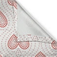 thumbnail image 4 of Ambesonne Pearls Valance Pack of 2, Dotted Heart Pattern, 42"X12", Blush Cream Red, 4 of 5