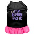 thumbnail image 3 of Pet Dog  Cat Dress Screen Printed, "Every Bunny Loves Me", 3 of 11