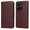 Brown, variant on Wallet Phone Case for Xiaomi Redmi Note 13R 5G with Card Holder and Stand Function Black