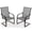 Gray, variant on Spaco 2 Pieces C-Spring Motion Patio Dining Chairs with Breathable Fabric-Brown, Outdoor Stackable Dining Chairs for All Weather, Breathable Garden Outdoor Furniture for Backyard Deck