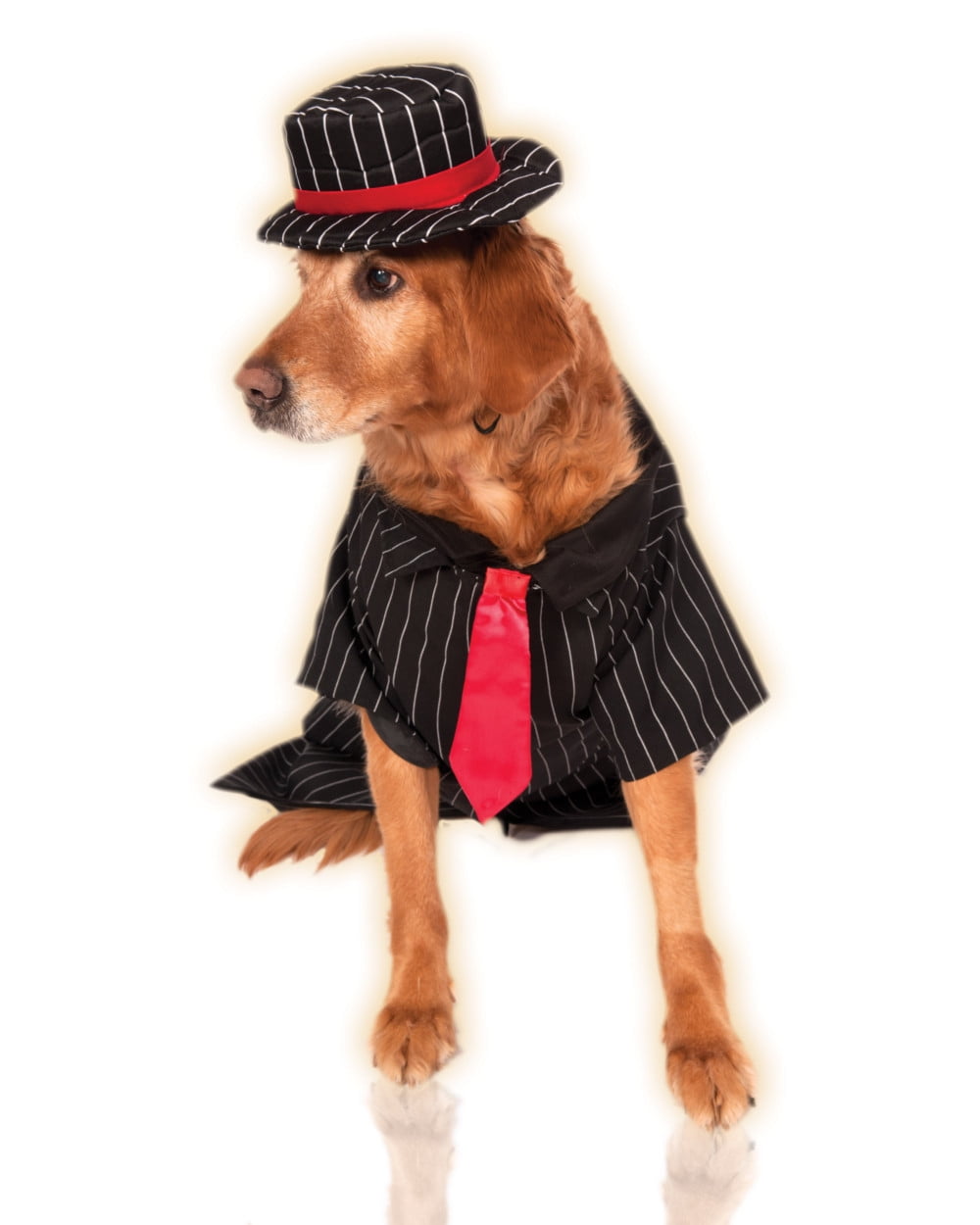 Big Dogs 1920s Italian Mob Gangster Hitman Dog Pet Costumes Size XXL