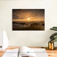thumbnail image 3 of Elephant Stock Saltum Beach Sunset Wall Art - Horizontal Canvas Wall Art - Living Room Wall Decor - Beach Canvas - Orange And Green Decor - 12" x 8", 3 of 8