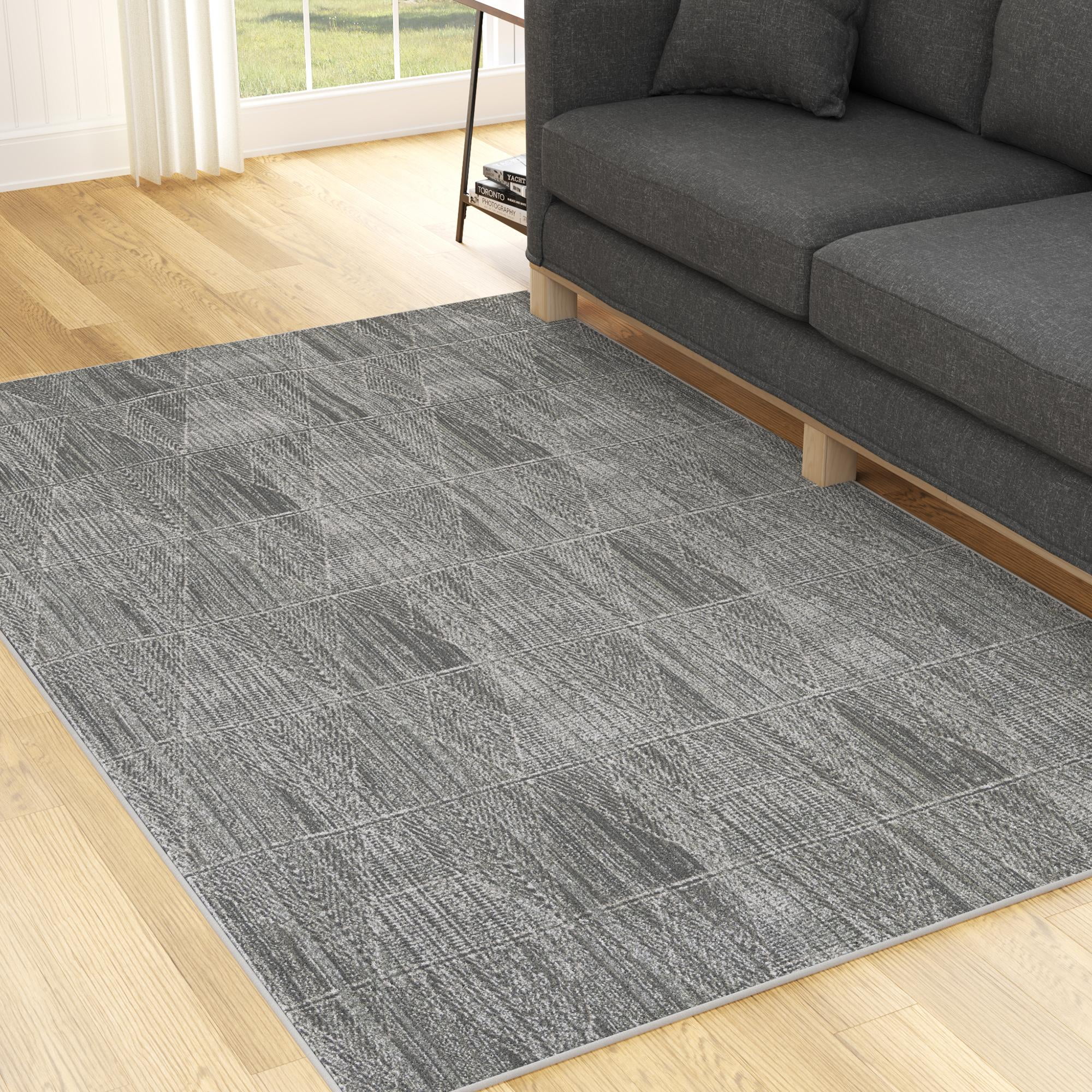 Mayview Harper Geometric Gray Rug, 4' x 6'