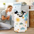 thumbnail image 5 of Yayeee Freestanding Laundry Hamper with Handle Collapsible Large Storage Basket for Clothes, Rainbows Pattern, 5 of 7