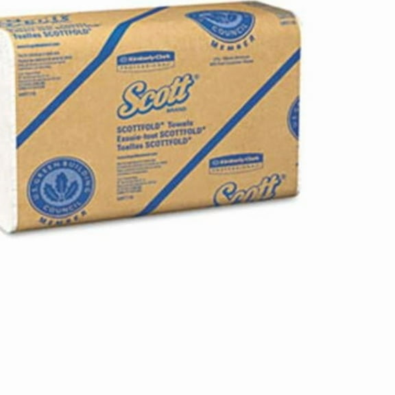 KIMBERLY-CLARK PROFESSIONAL*  SCOTTFOLD M Towels- 8-1/10 x 12-2/5- White- 175 Towels/Pack- 25/Carton