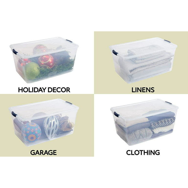 Rubbermaid Cleverstore Clear variety Bag, clear plastic storage box,  built-in handle, size items, 16 packs organizer - AliExpress