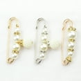 thumbnail image 4 of Naierhg Safety Brooch Fine Workmanship Prevent Exposure Attractive Faux Pearl Women Safety Pin for Jewelry Craft, 4 of 8
