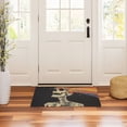 thumbnail image 3 of Yayeee Doormat for Indoor Entrance 32" x 20" Non Slippery Floor Rug, Black Skeleton, 3 of 8