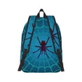 thumbnail image 2 of Naloa Spider And Cobweb Canvas Backpack for Men Women Rucksack Casual Travel Daypack College Tote Satchel Bookbag for Teens-Small, 2 of 7