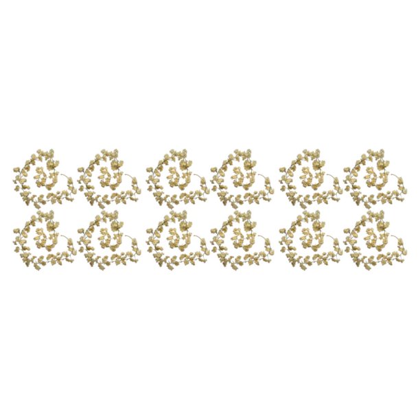 Ounissouiy 4 pack/lote guirnalda flor de seda vid fácil de limpiar durabilidad duradera elegante champán ecológico 135 cabeza Type1 NO1