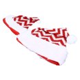 thumbnail image 5 of Emoshayoga Christmas Hat Holiday Gorro navideño, 2pcs Gorro de Navidad Rojo con Raya, para Adultos y Niños, Forro Absorbente, Ideal para Fiestas Festivas, 5 of 5